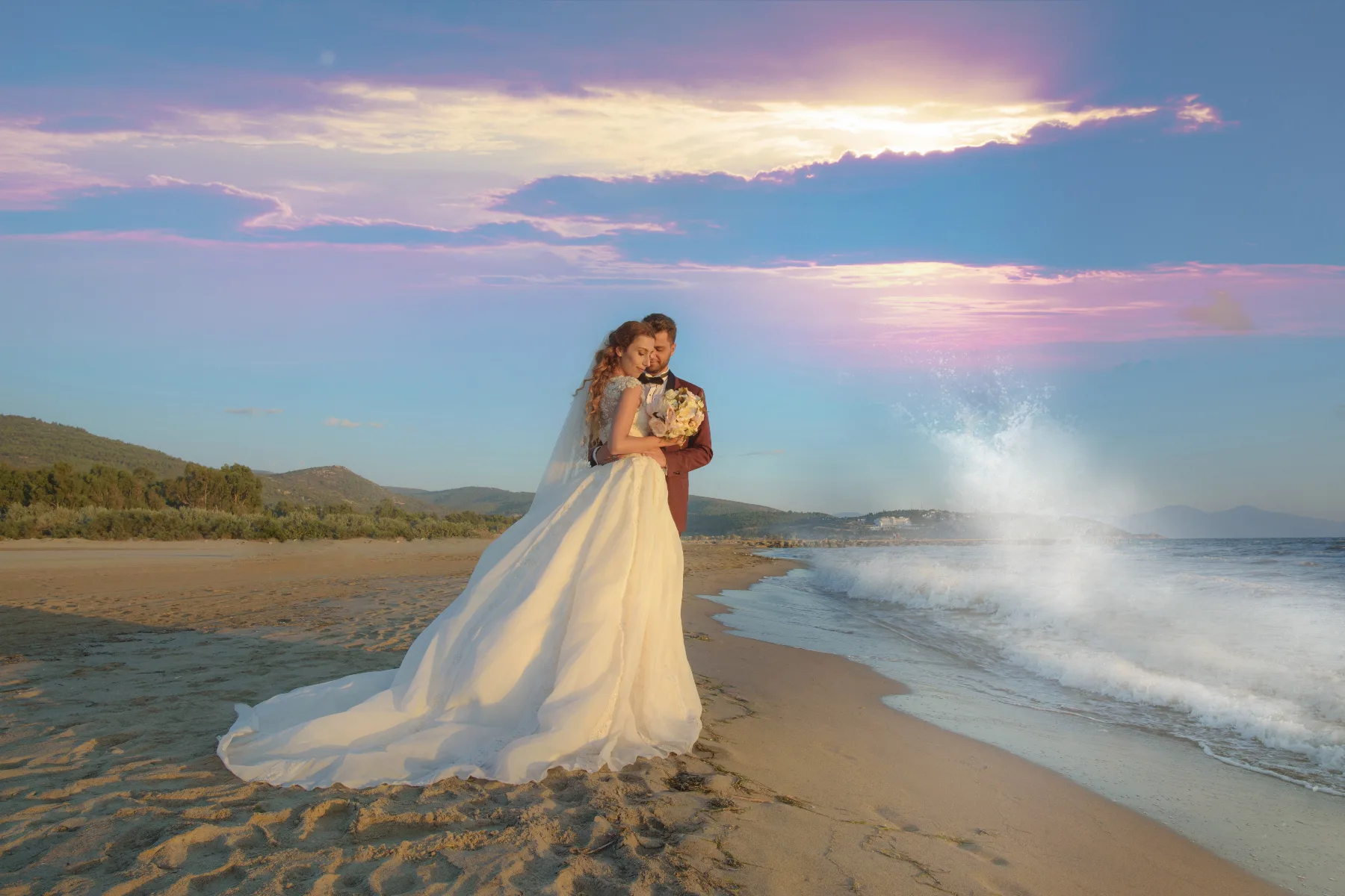 Intimate elopement on a Riviera Maya beach