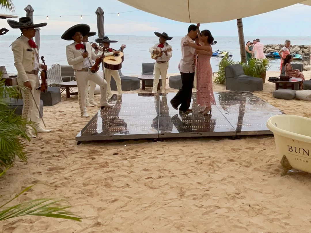 Event production with stage lighting in Cancun