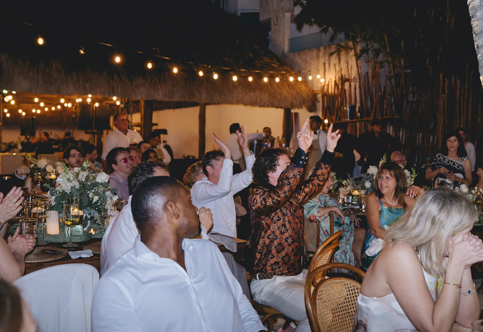 Celebration toast among friends